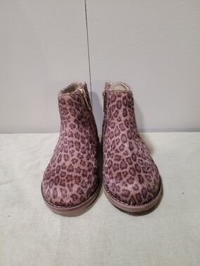 Janie and Jack Pink Leopard Print Girls Boots